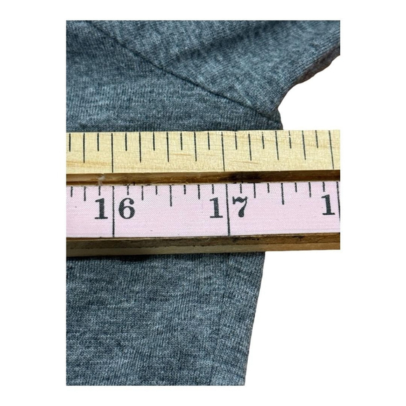 Reitmans Shirt Womens Small Gray Long Sleeve Coffee Time Henley Graphic Top - Picture 6 of 8